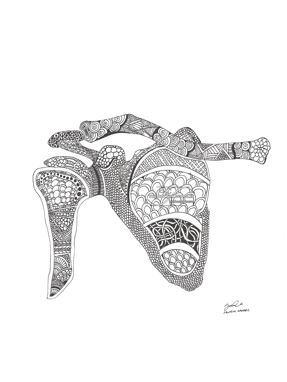 Rotating Trifecta (B&W) — The Doctor Doodles